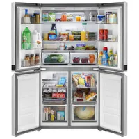 Whirlpool 36" 19.4 Cu. Ft. French Door Counter Depth Refrigerator with Ice Dispenser (WRQA59CNKZ) - Stainless Steel