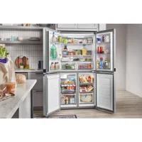 Whirlpool 36" 19.4 Cu. Ft. French Door Counter Depth Refrigerator with Ice Dispenser (WRQA59CNKZ) - Stainless Steel