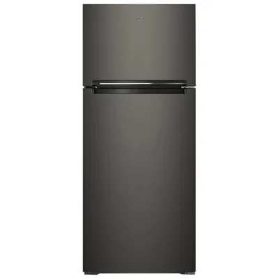 Whirlpool 28" 17.6 Cu. Ft. Top Freezer Refrigerator with LED Lighting (WRT518SZKV) - Black Stainless
