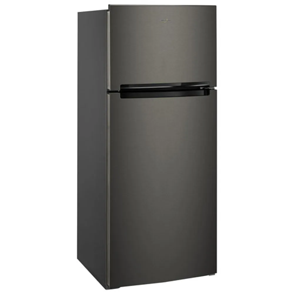 Whirlpool 28" 17.6 Cu. Ft. Top Freezer Refrigerator with LED Lighting (WRT518SZKV) - Black Stainless