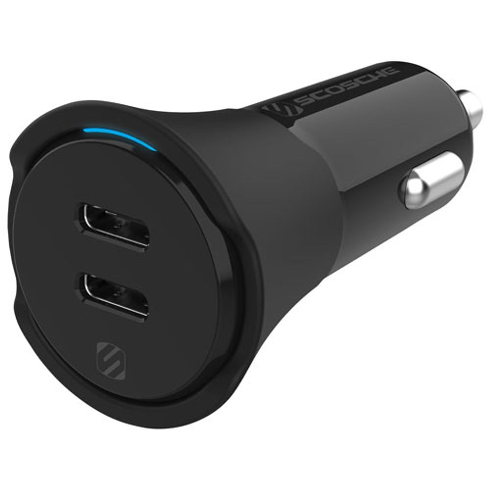 Scosche PowerVolt PD40 40W 2-Port USB-C Car Charger