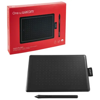 Wacom One by Wacom Graphic Tablet with Stylus - Small