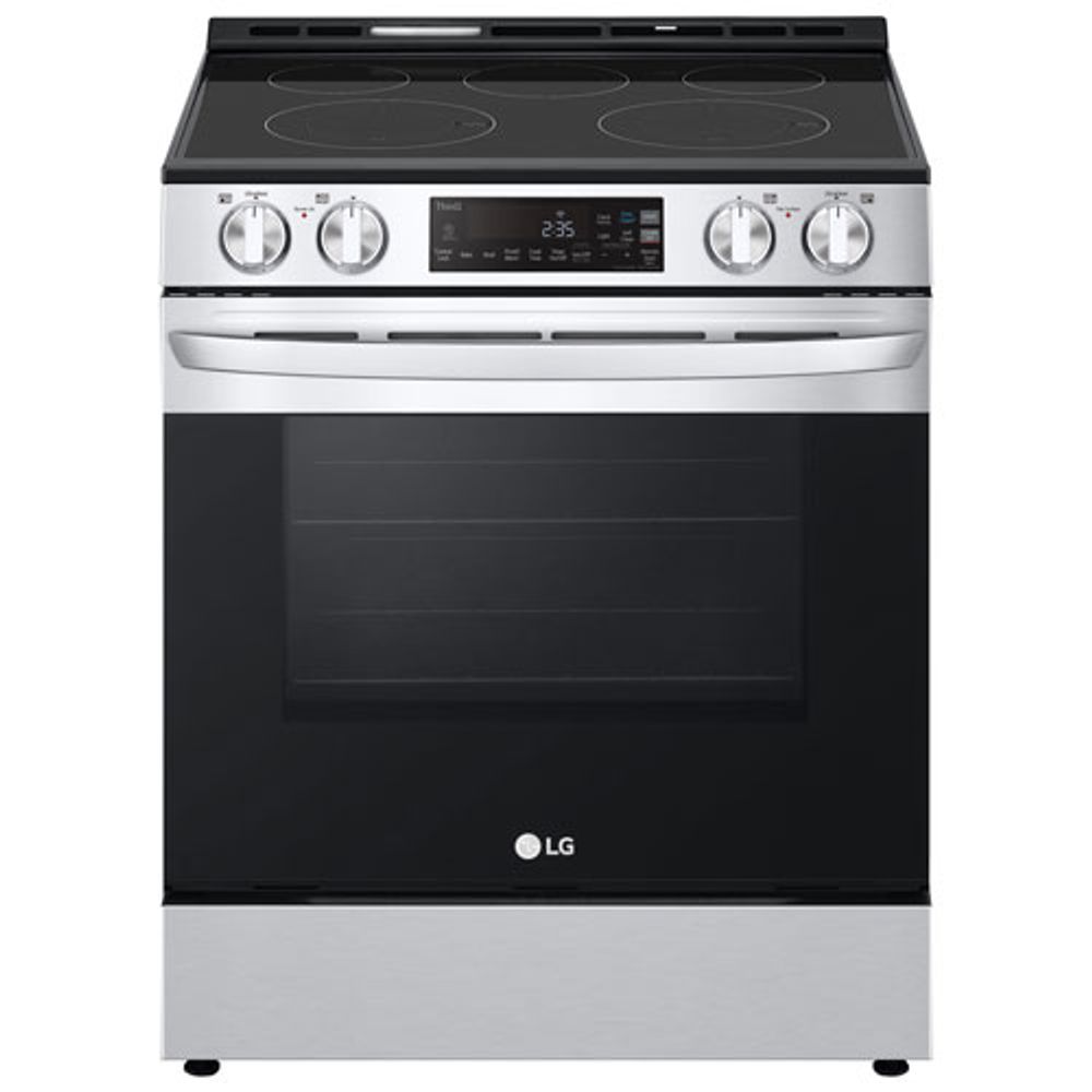 LG 30" 6.3 Cu. Ft. 5-Element Slide-In Electric Range (LSEL6331F) - Stainless Steel