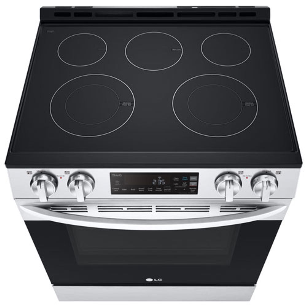 LG 30" 6.3 Cu. Ft. 5-Element Slide-In Electric Range (LSEL6331F) - Stainless Steel