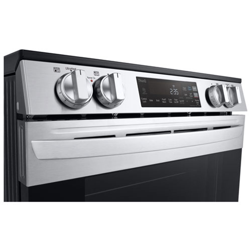 LG 30" 6.3 Cu. Ft. 5-Element Slide-In Electric Range (LSEL6331F) - Stainless Steel