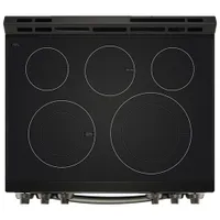 LG 30" 6.3 Cu. Ft. Fan Convection Slide-In Electric Air Fry Range (LSEL6333D) -Black Stainless Steel