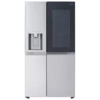 LG 36" 27.1 Cu. Ft. Side-by-Side Refrigerator with Water & Ice Dispenser (LRSOS2706S) - Stainless Steel