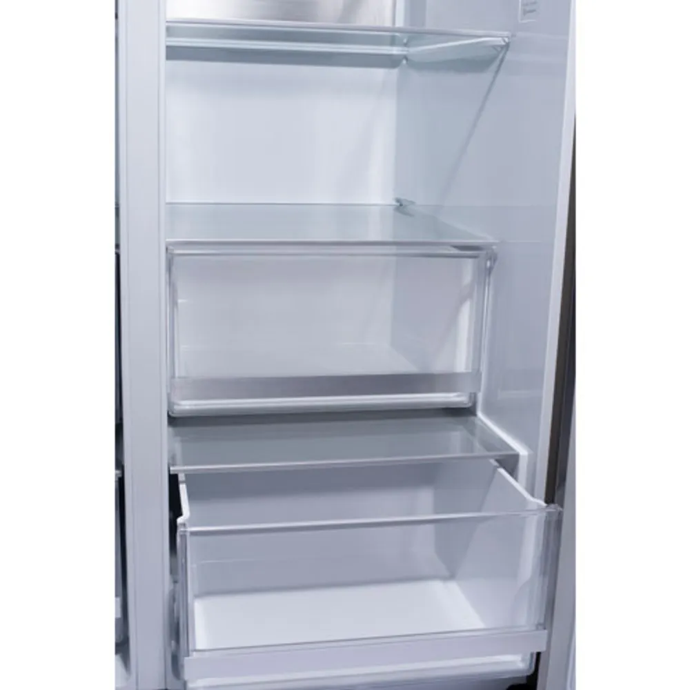 LG 36" 27.1 Cu. Ft. Side-by-Side Refrigerator with Water & Ice Dispenser (LRSOS2706S) - Stainless Steel