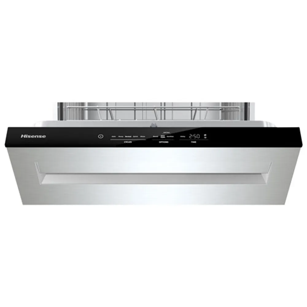 Hisense 24" 47dB Built-In Dishwasher with Stainless Steel Tub (HUI6220XCUS) - Stainless Steel