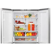 Hisense 36" 26.6 Cu. Ft. French Door Refrigerator with Water Dispenser (RF26N6AFE) - Stainless Steel