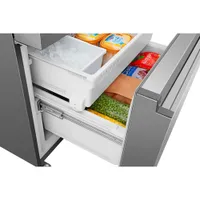 Hisense 36" 26.6 Cu. Ft. French Door Refrigerator with Water Dispenser (RF26N6AFE) - Stainless Steel