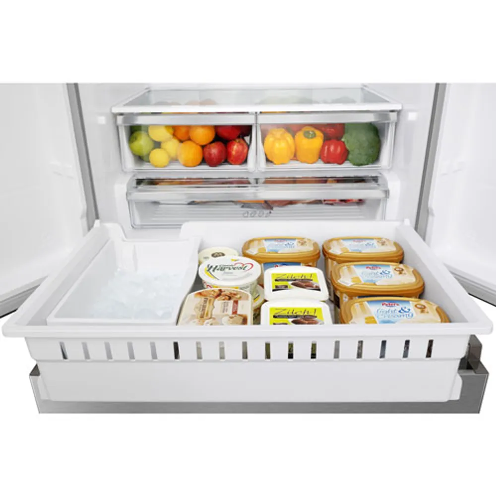 Hisense 36" 26.6 Cu. Ft. French Door Refrigerator with Water Dispenser (RF26N6AFE) - Stainless Steel