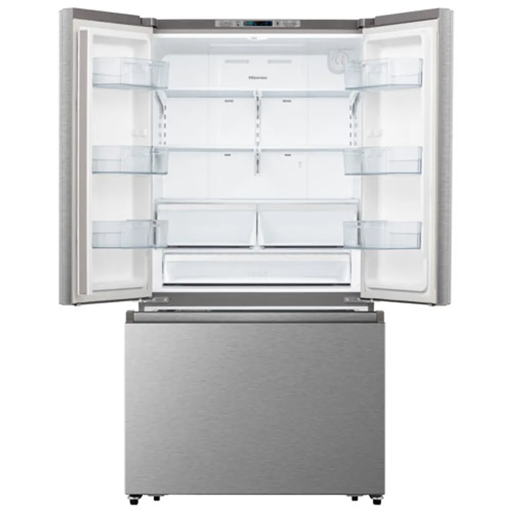 Hisense 36" 26.6 Cu. Ft. French Door Refrigerator with Water Dispenser (RF26N6AFE) - Stainless Steel