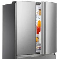 Hisense 36" 26.6 Cu. Ft. French Door Refrigerator with Water Dispenser (RF26N6AFE) - Stainless Steel