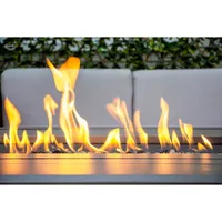 Paramount Gale Propane Gas Rectangle Convertible Fire Pit Table - 55,000 BTU