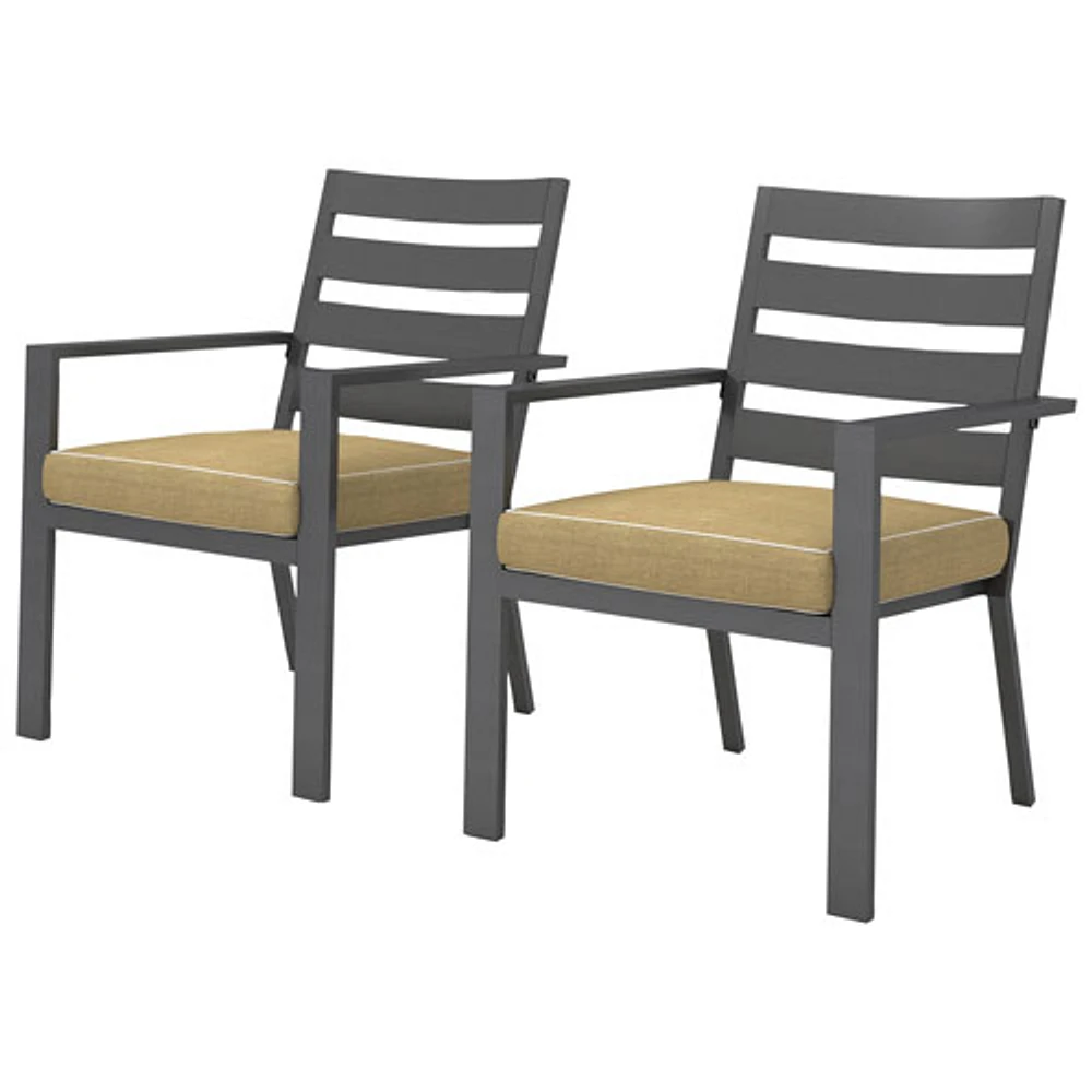 Portofino Powder Coated Aluminum Outdoor Dining Chair - Set of 2