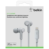 Belkin SoundForm In-Ear Sound Isolating Headphones with Lightning Connector - White