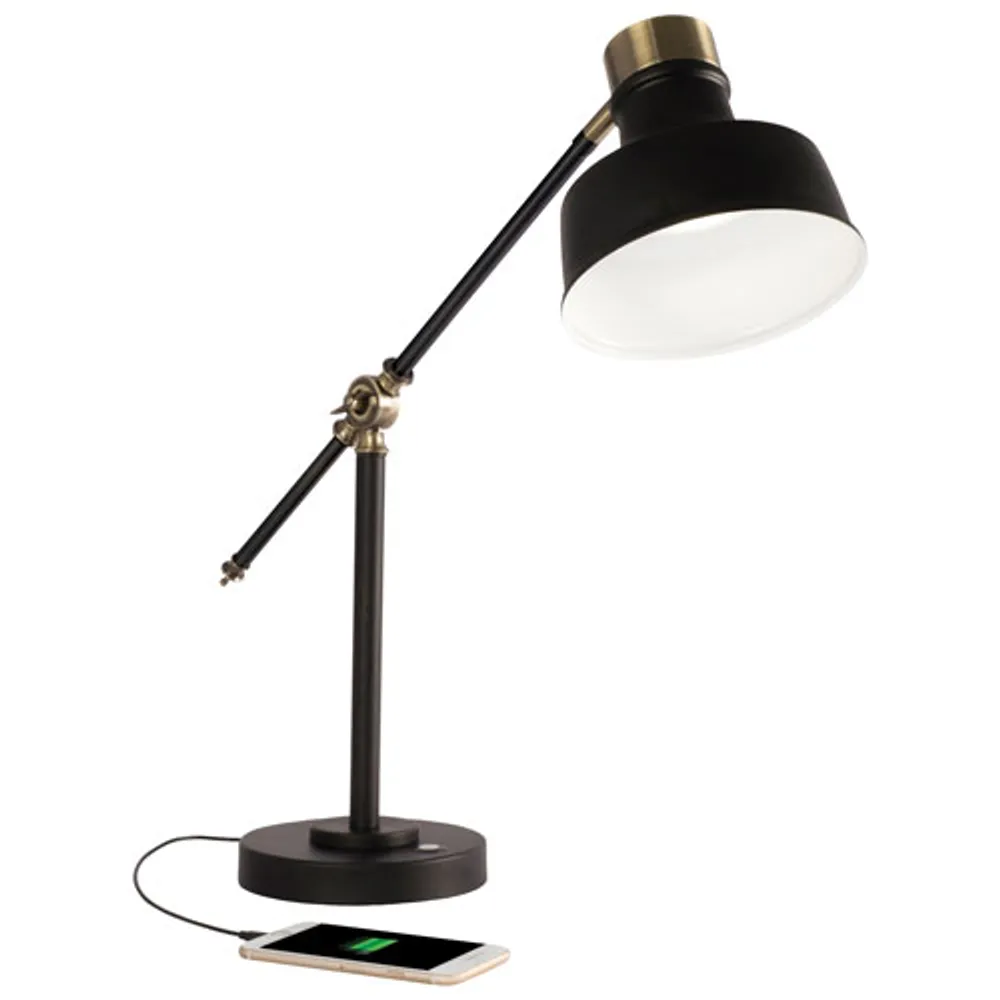 OttLite ClearSun Traditional LED Desk Lamp - Black
