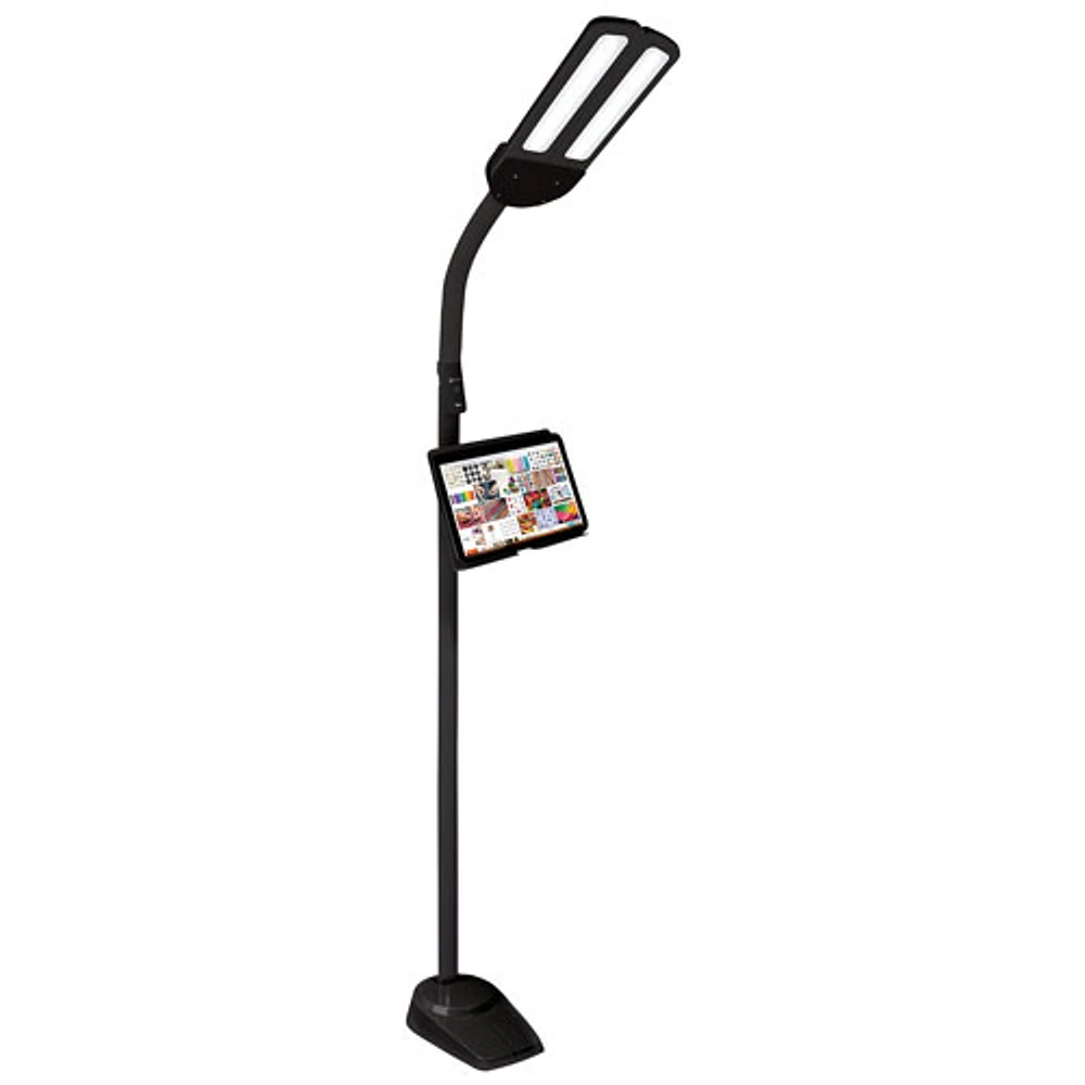 OttLite Dual Shade Traditional LED Floor Lamp