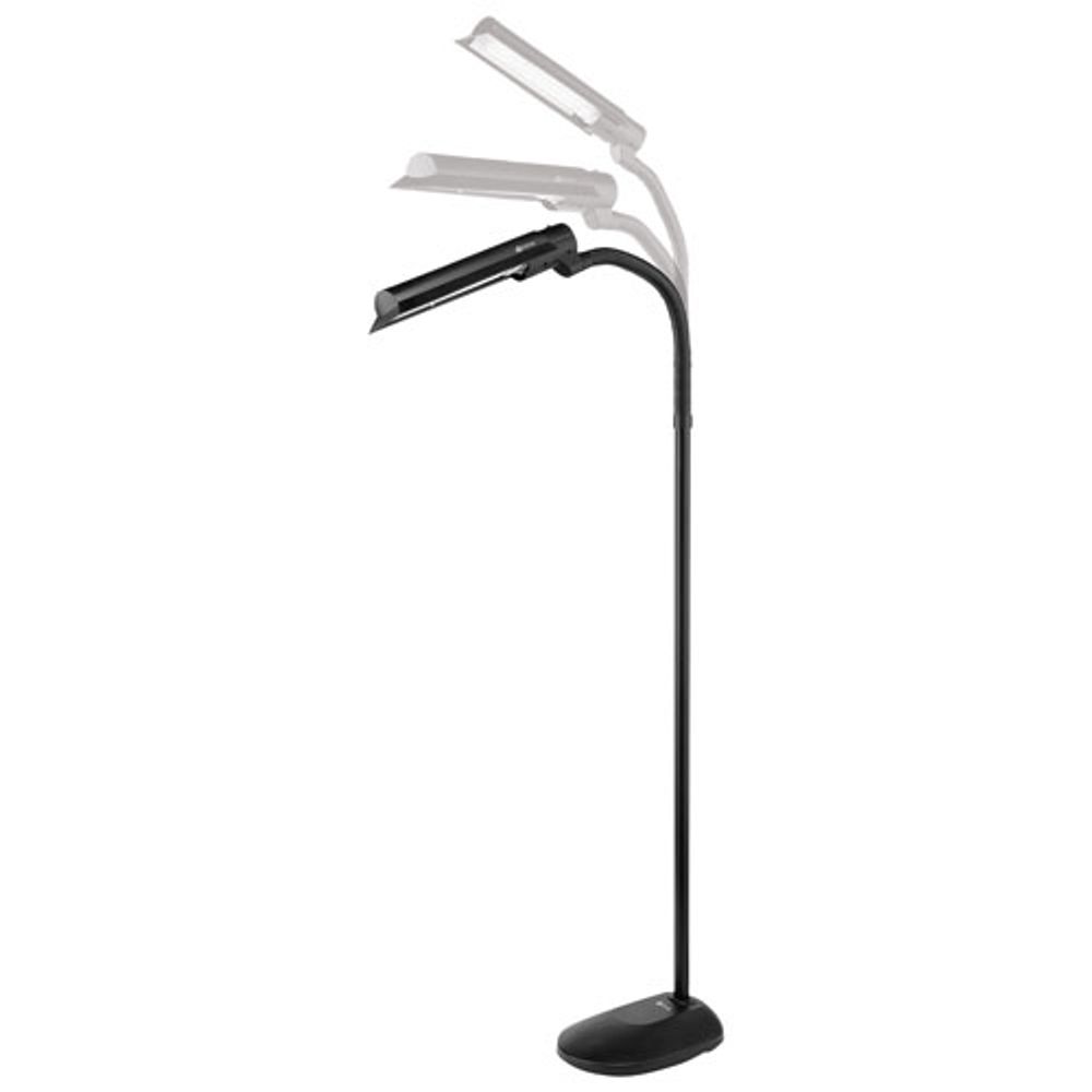 OttLite Wingshade Traditional LED Floor Lamp - Black