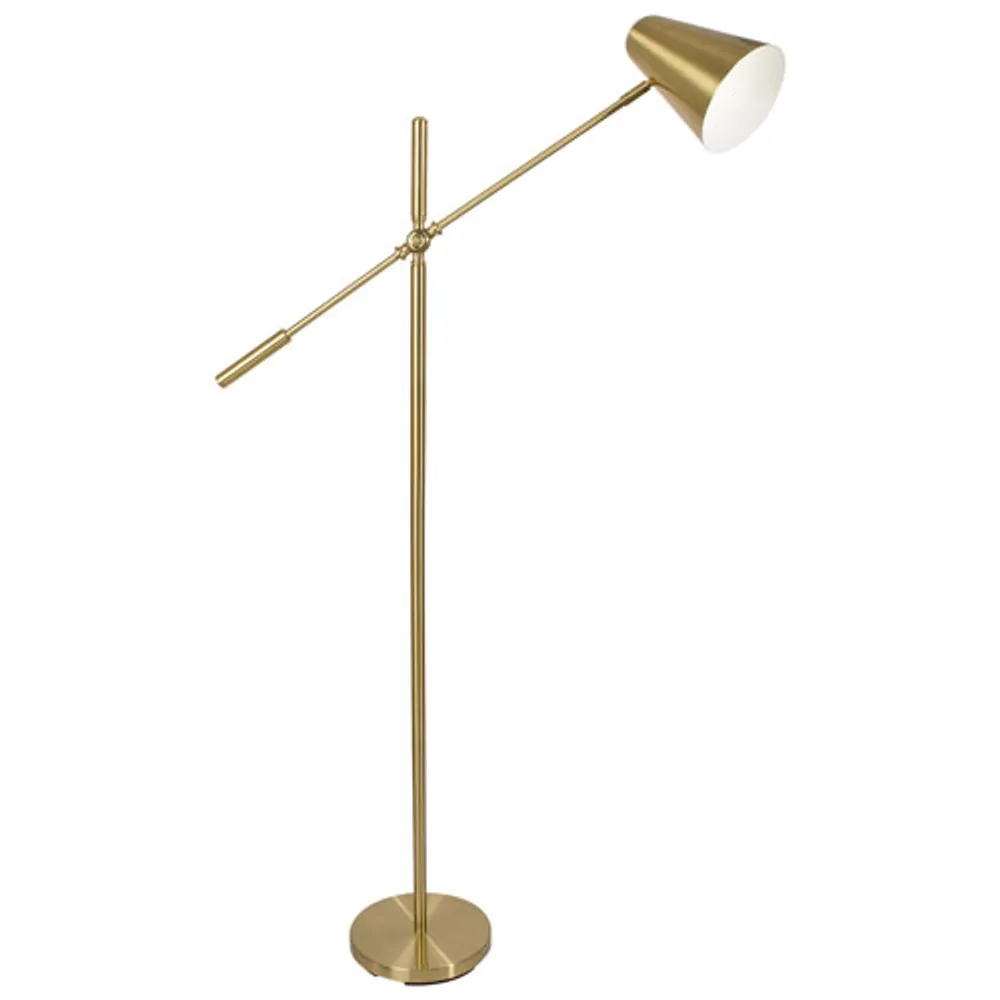 OttLite Archer Traditional LED Floor Lamp - Silver