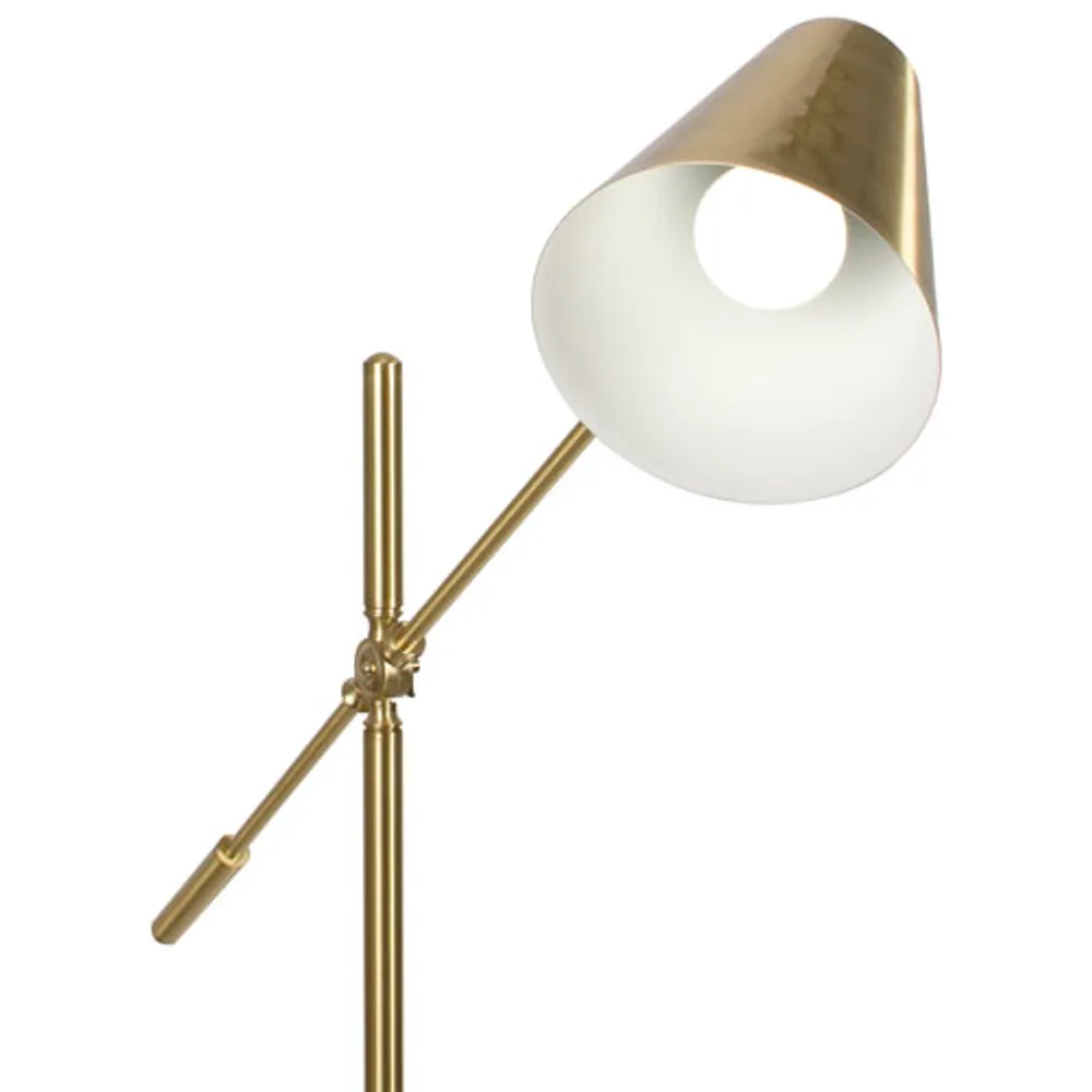 OttLite Archer Traditional LED Floor Lamp - Silver