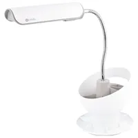 OttLite Craft Space Organizer Traditional LED Desk Lamp - White