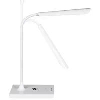 OttLite ClearSun Traditional LED Desk Lamp with Qi Wireless Charging - White