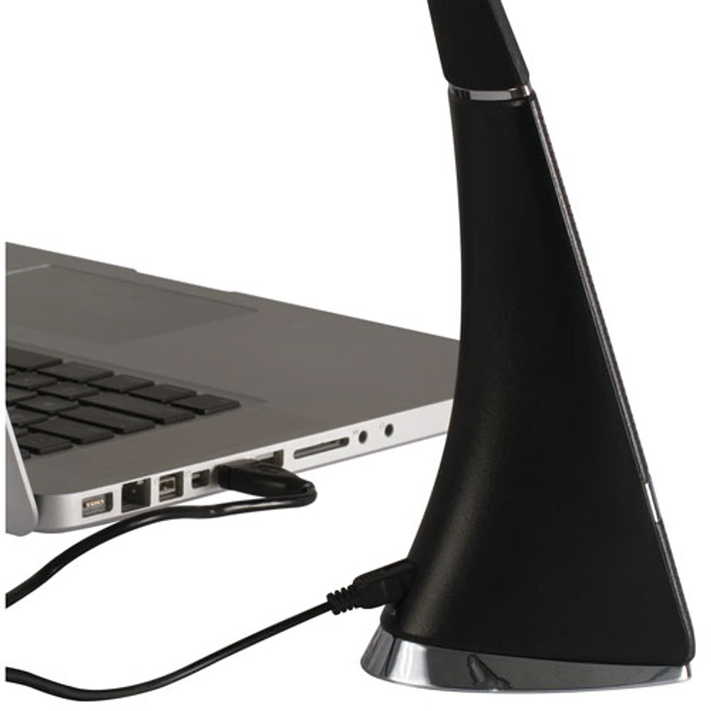 OttLite ClearSun Recharge Traditional LED Desk Lamp - Black