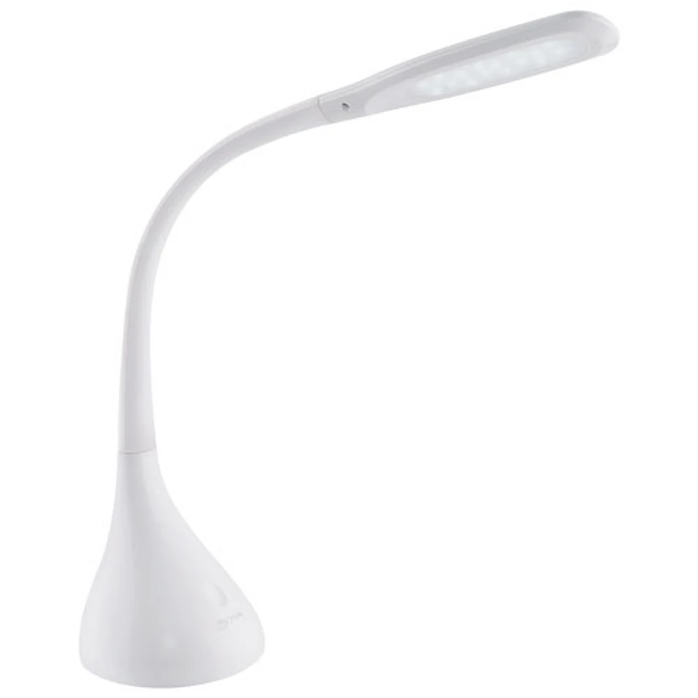 Lampe de bureau DEL traditionnelle Creative Curves d'OttLite - Blanc