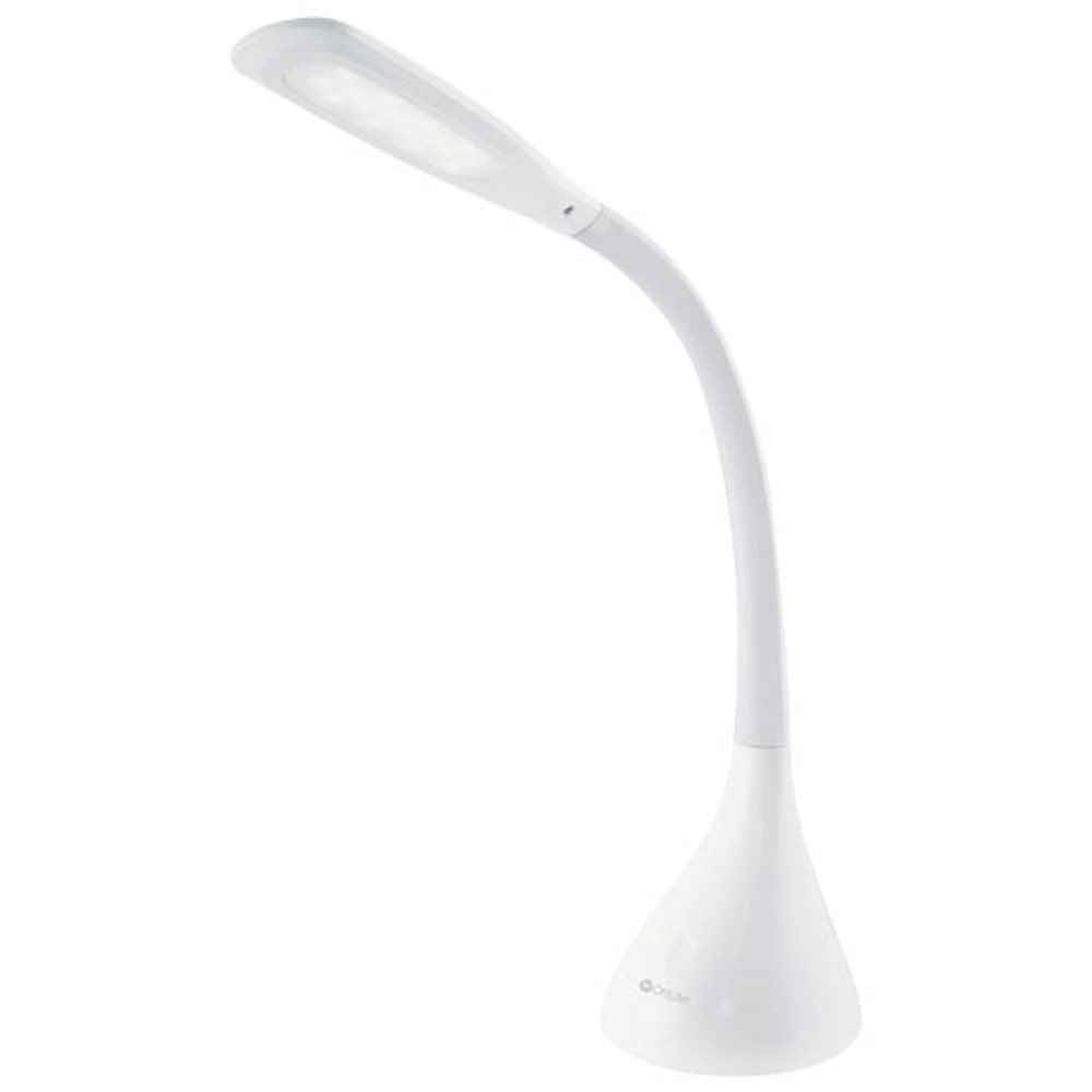 Lampe de bureau DEL traditionnelle Creative Curves d'OttLite - Blanc