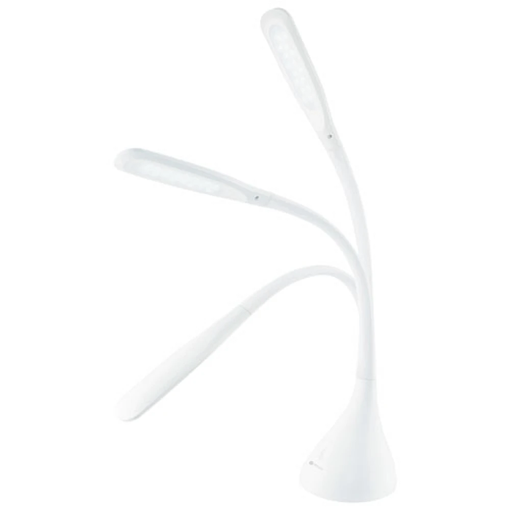 Lampe de bureau DEL traditionnelle Creative Curves d'OttLite - Blanc