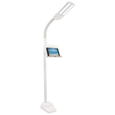 Lampadaire DEL traditionnel Dual Shade d'OttLite - Blanc