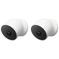 Google Nest Cam Wire-Free Indoor/Outdoor Security Camera - 2 Pack - White