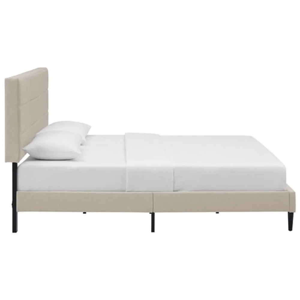 Alexis Transitional Upholstered Platform Bed - King