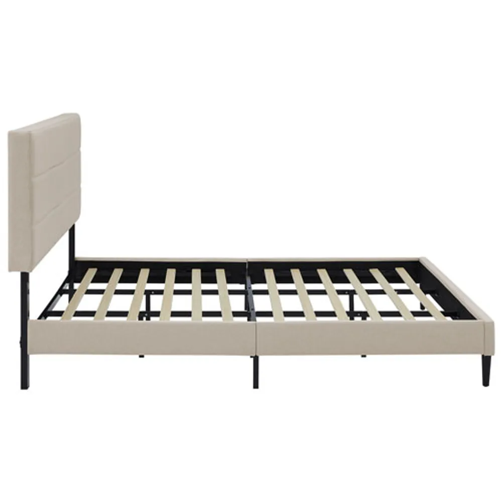 Alexis Transitional Upholstered Platform Bed - King