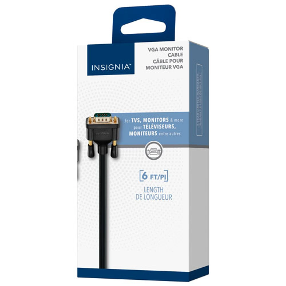 Insignia 1.8m (6 ft.) VGA to VGA Cable (NS-PCVGVG6-C)