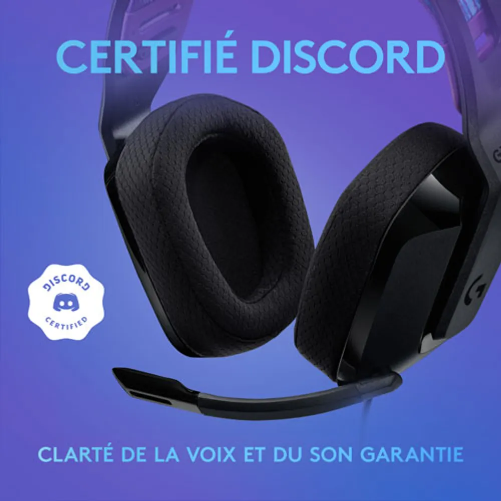 Casque de jeu G335 de Logitech - Noir