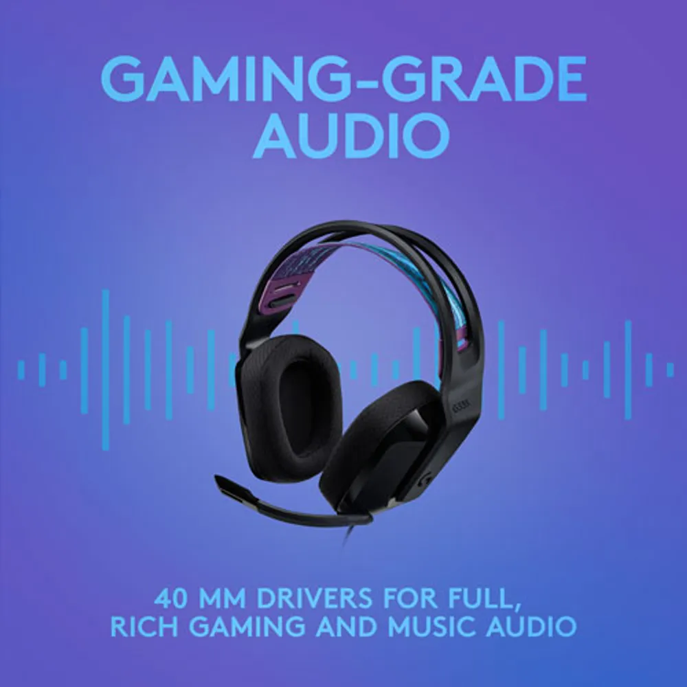 Casque de jeu G335 de Logitech - Noir