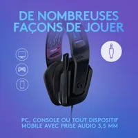 Casque de jeu G335 de Logitech - Noir