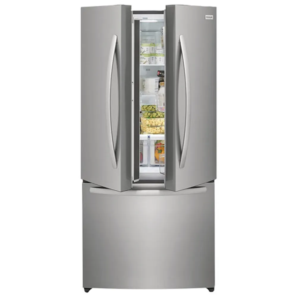 Frigidaire 31.5" Counter-Depth French Door Refrigerator with Ice Dispenser (FRFG1723AV) -Brushed Steel