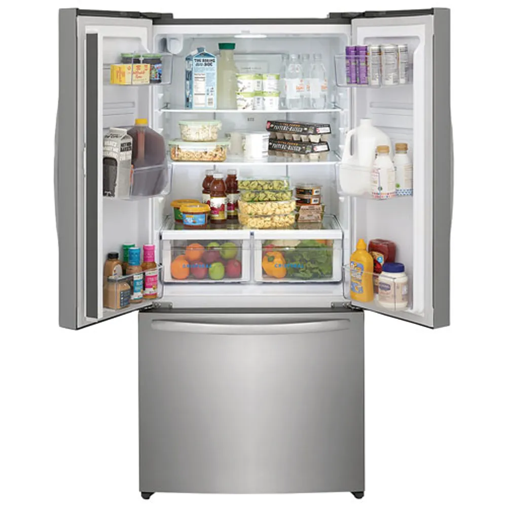 Frigidaire 31.5" Counter-Depth French Door Refrigerator with Ice Dispenser (FRFG1723AV) -Brushed Steel