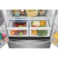 Frigidaire 31.5" Counter-Depth French Door Refrigerator with Ice Dispenser (FRFG1723AV) -Brushed Steel