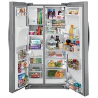 Frigidaire Gallery 36" 25.6 Cu Ft Side-By-Side Refrigerator w/ Ice Dispenser (GRSS2652AF) -Stainless Steel