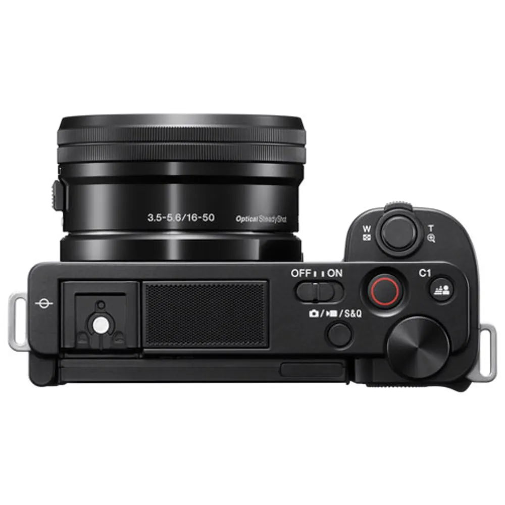 Sony Alpha ZV-E10 APS-C Interchangeable Lens Mirrorless Vlog Camera with 16-50mm Lens Kit - Black