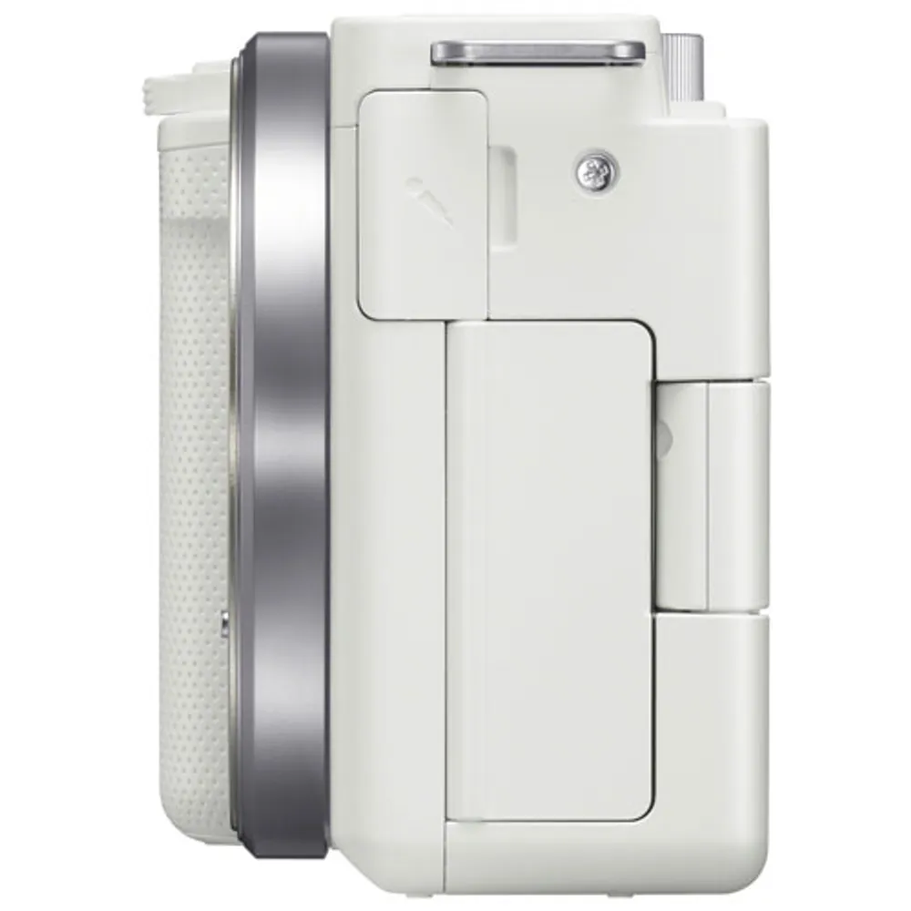 Sony Alpha ZV-E10 APS-C Interchangeable Lens Mirrorless Vlog Camera (Body Only) - White