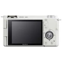 Sony Alpha ZV-E10 APS-C Interchangeable Lens Mirrorless Vlog Camera with 16-50mm Lens Kit - White