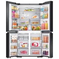 Samsung BESPOKE 36" 29 Cu. Ft. 4-Door Flex French Door Refrigerator (RF29A9675AP/AC) - Custom Panel Ready