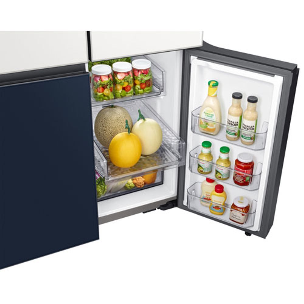 Samsung BESPOKE 36" 29 Cu. Ft. 4-Door Flex French Door Refrigerator (RF29A9675AP/AC) - Custom Panel Ready