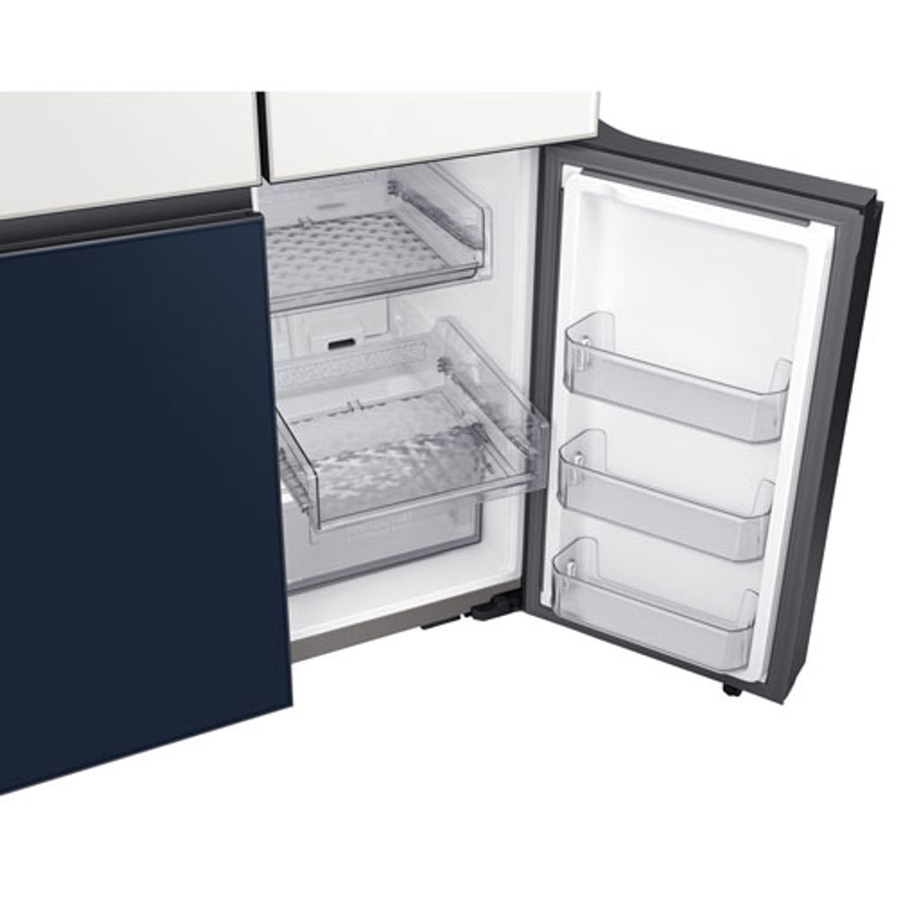 Samsung BESPOKE 36" 22.8 Cu. Ft. 4-Door Flex French Door Refrigerator (RF23A9675AP/AC) - Custom Panel Ready